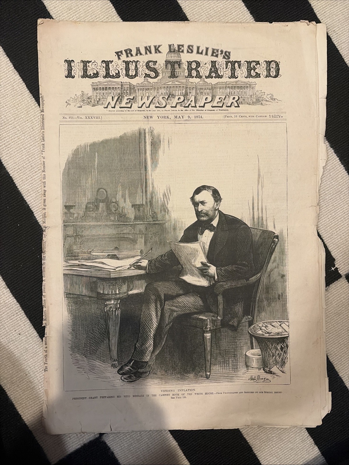1874 FRANK LESLIE’S NEWSPAPER