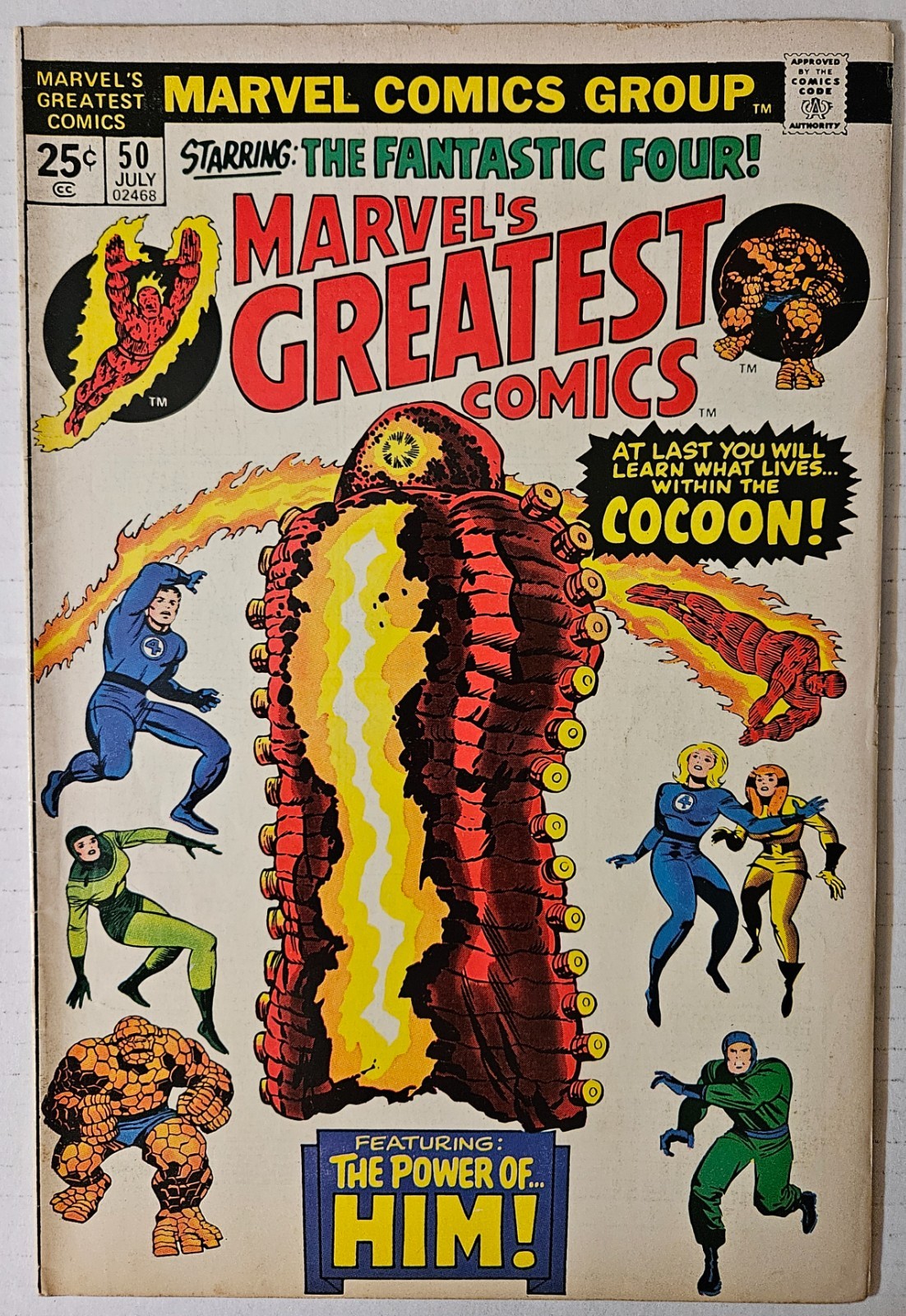 Marvel's Greatest Comics #50, Marvel Comics, 1974.F/ VF.