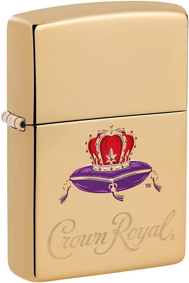 Zippo Crown Royal High Polish Brass 49657 Zippo Crown Royal High Polish Brass 49657