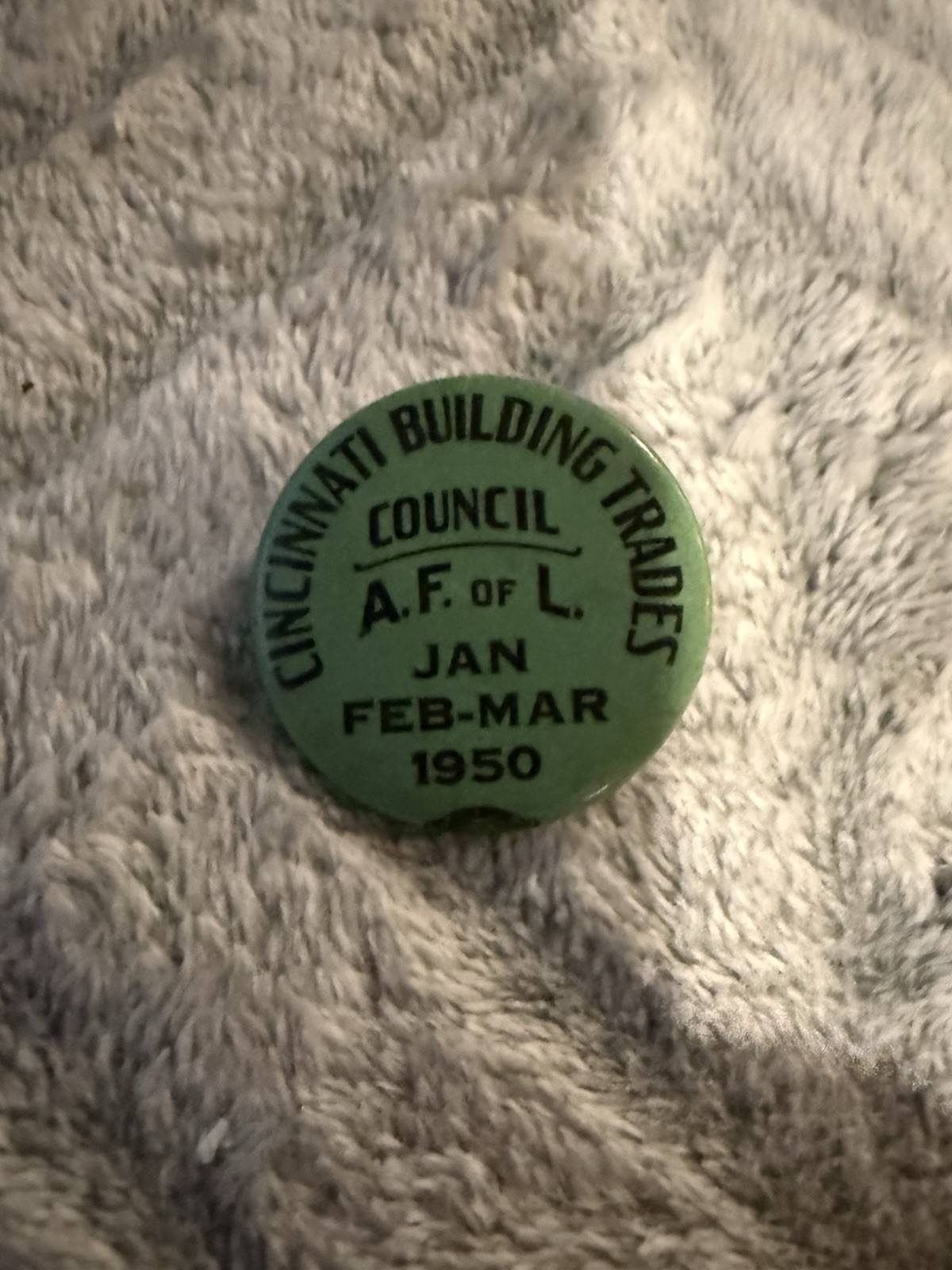 VTG Cincinnati Building Trades A F Of L  Council Jan-Feb-March 1950 Pin Up Butt