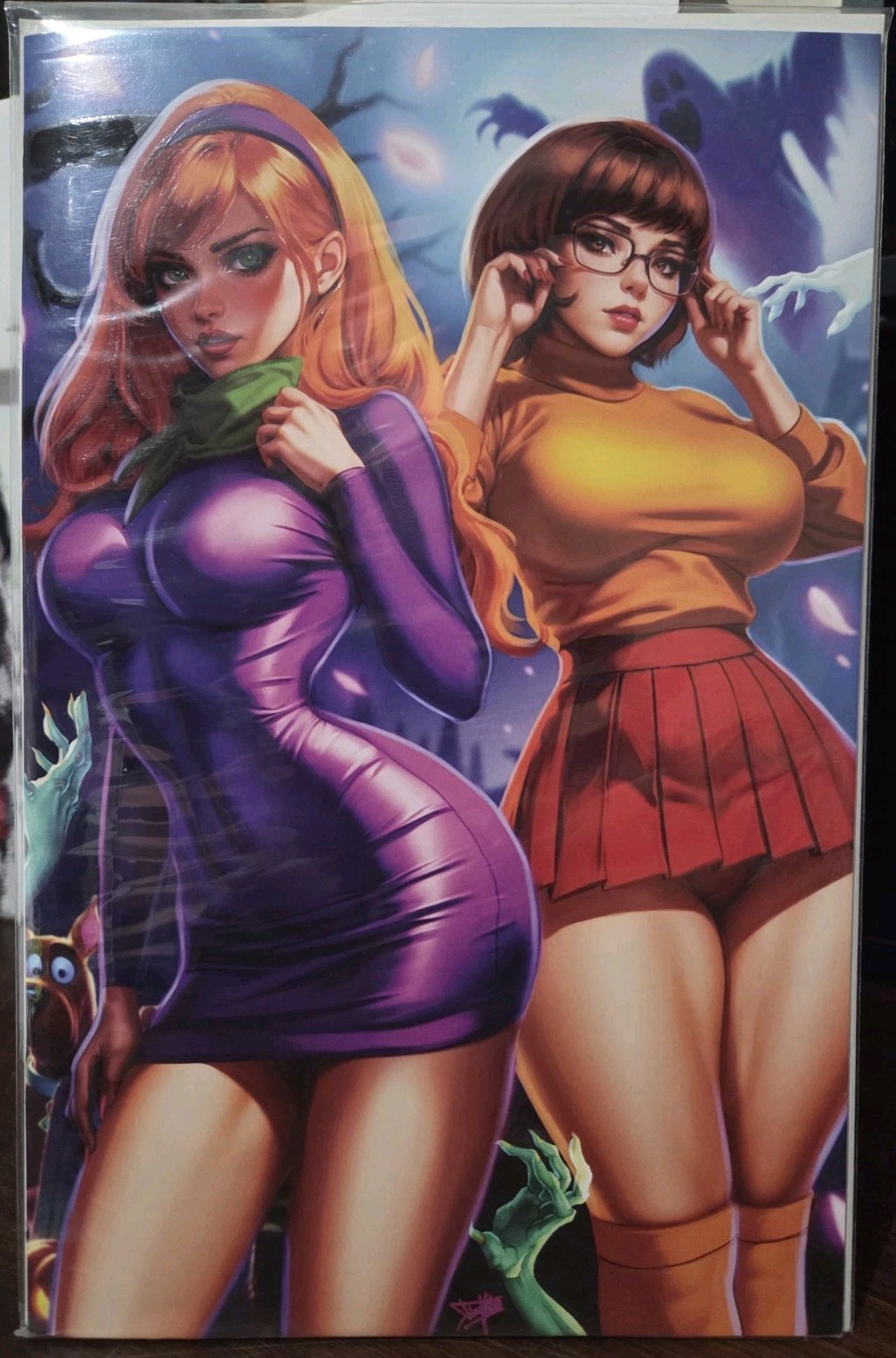 EMBOSSED Skyline #4 Dhaxina Velma & Daphne Cosplay Nice Virgin | LTD 25 | NM