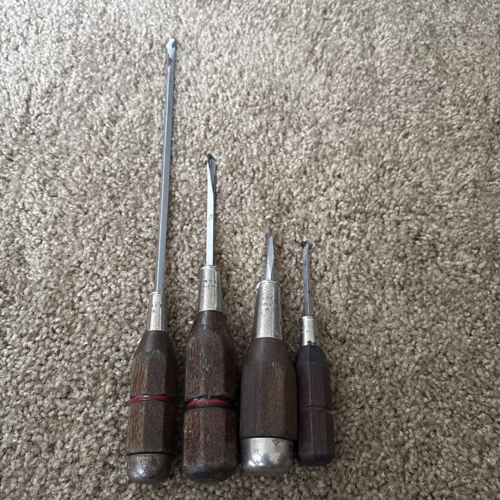 1950s PROTO Screwdriver Set of 4 9741 9732 9752 9722 RARE 1950s PROTO Screwdriver Set of 4 9741 9732 9752 9722 RARE