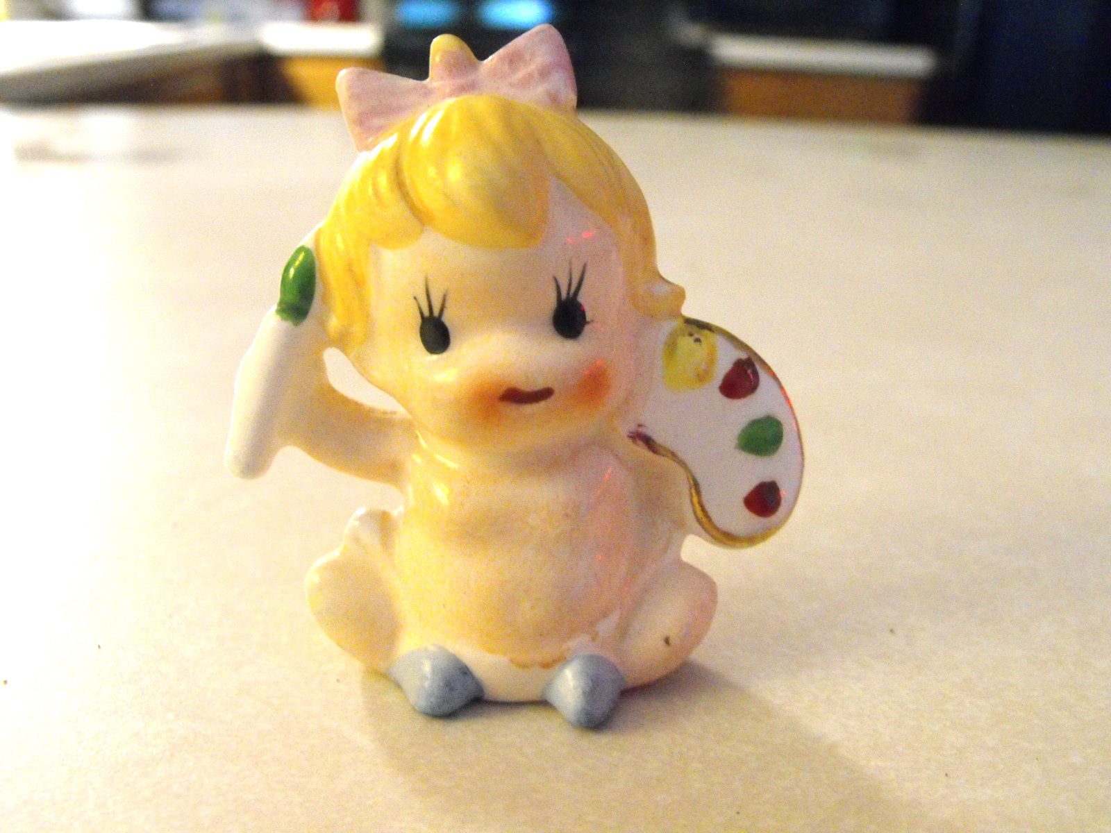 Vintage Japan Ceramic Baby Artist with Palette