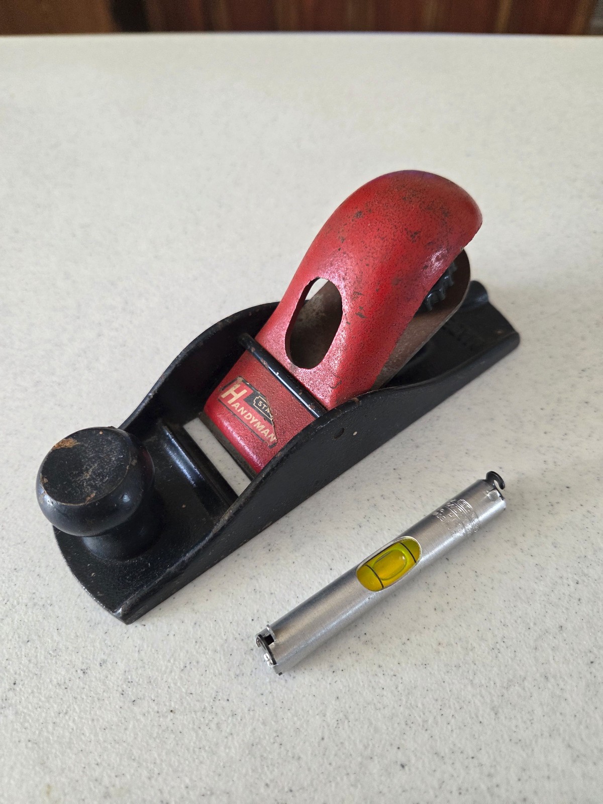 Vintage Stanley Handyman Block Plane & Stanley Handyman String Line Level H1287