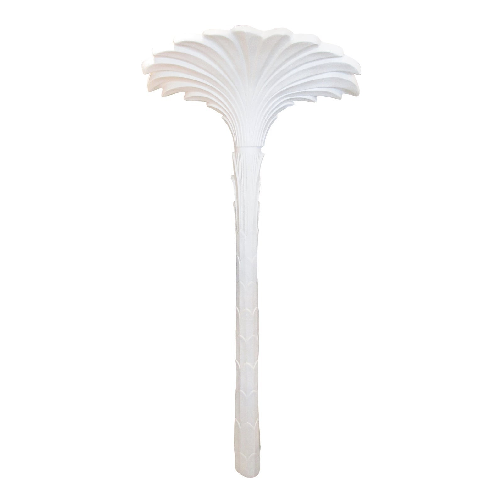 Original Vintage Serge Roche Style Palm Tree Wall Torchiere Floor Lamp c. 1970s