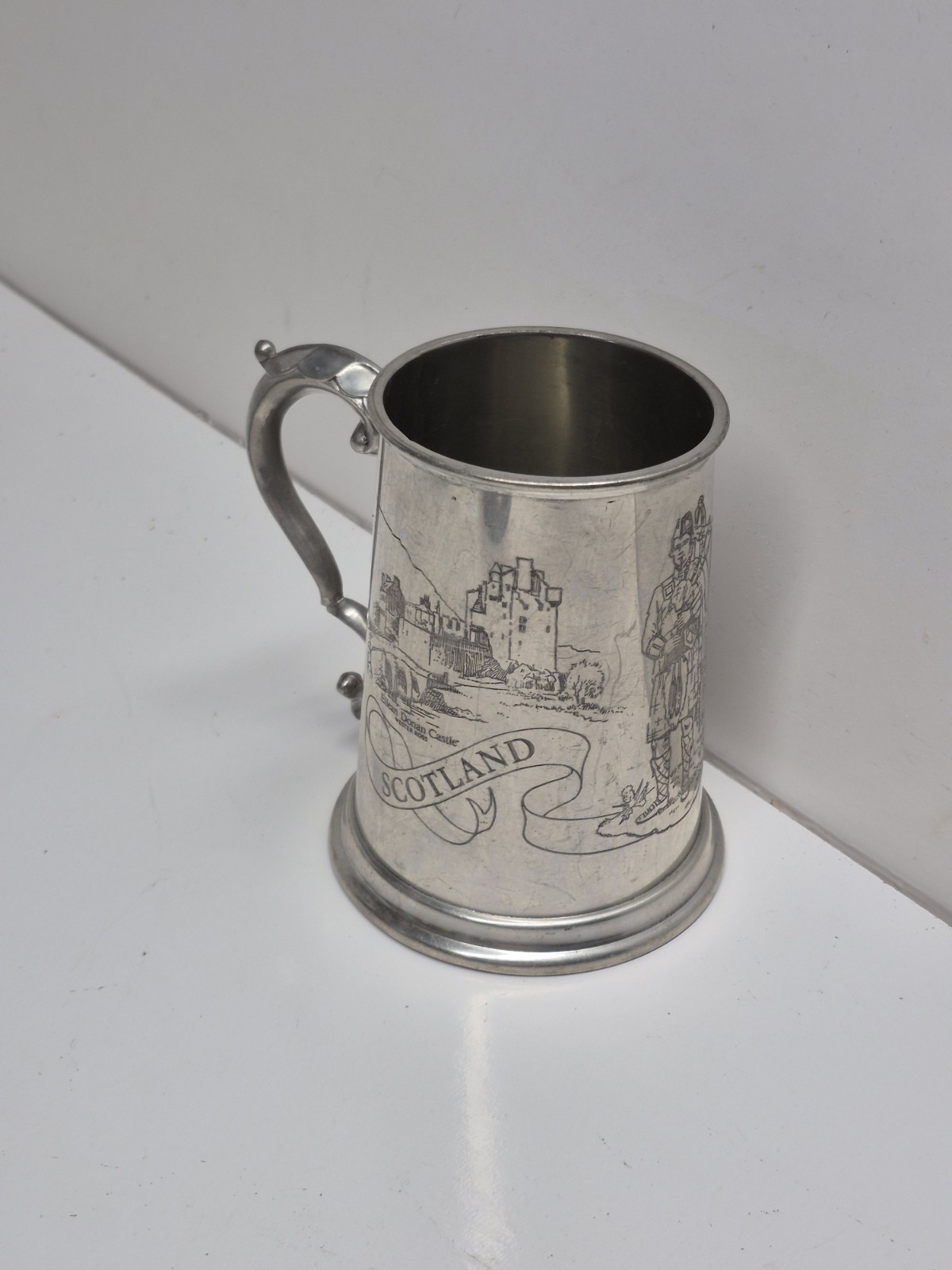 Vintage Scotland Tankard or Beer Mug Sheffield Pewter England 