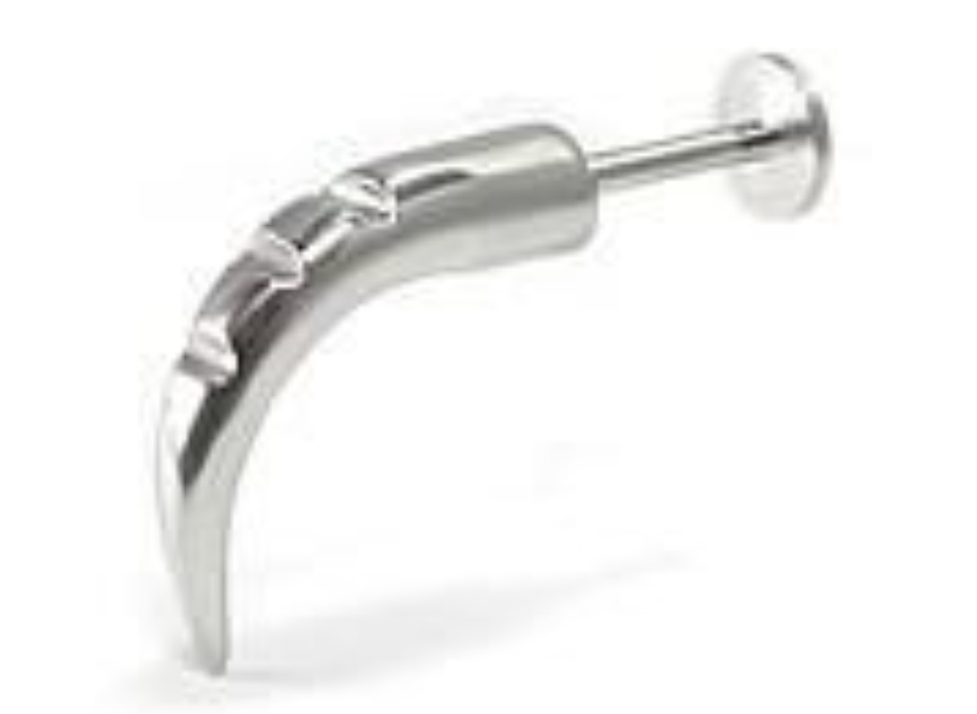 1- 14g 5/16 One Inch Curved Notched Talon Lip Chin Ear Ring Snake Bite Sexy