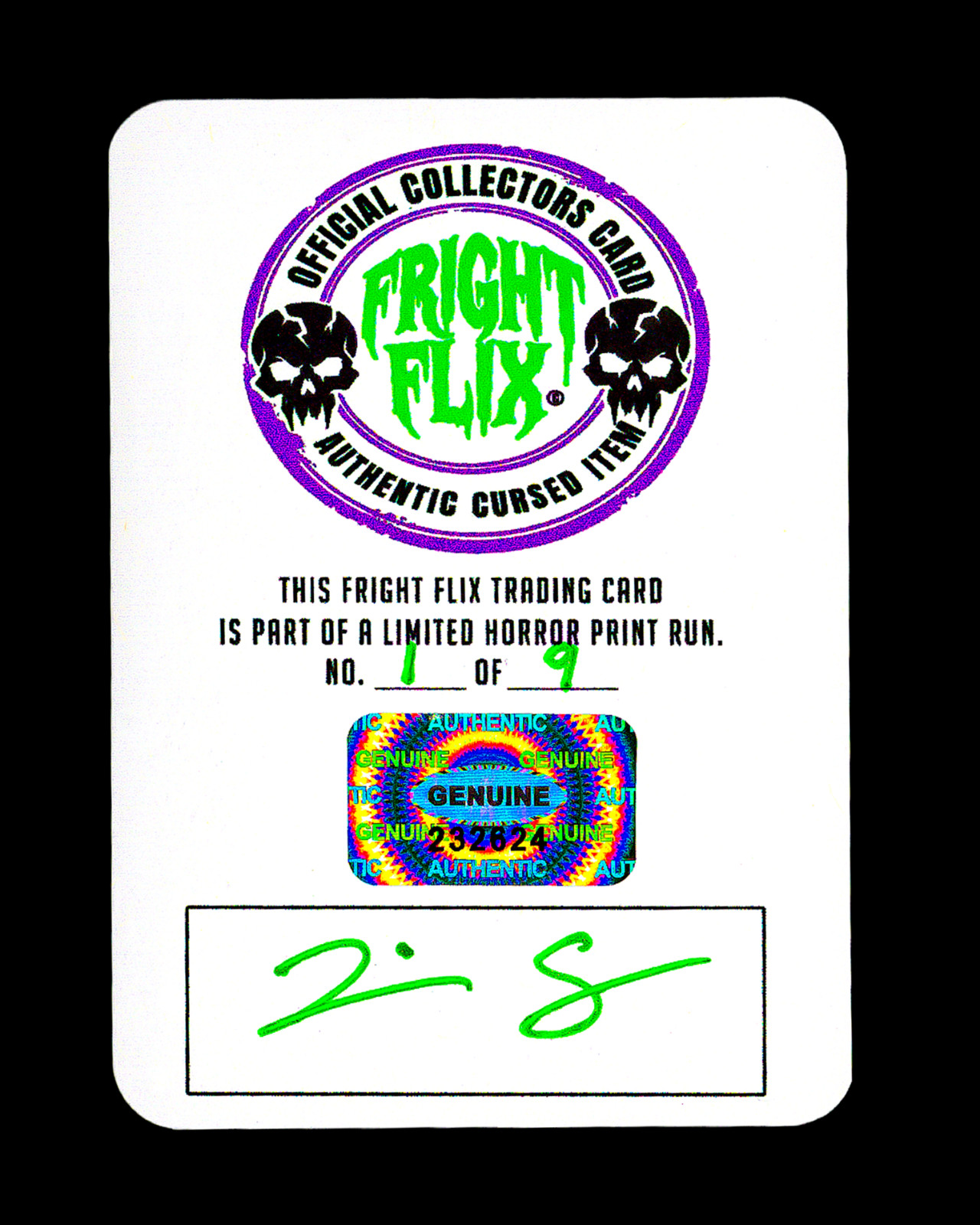 Fright Flix - Lion-O vs Mumm-Ra *UNDEAD* Holo Card Fan Made Print *MINT* Signed
