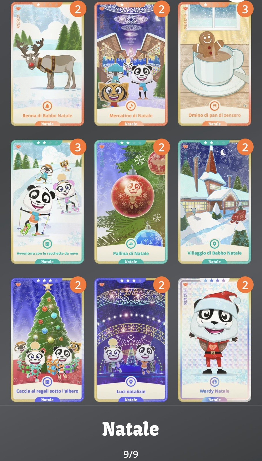 WeWard WeCards Natale Noël Christmas Navidad Chapter Chapter Complete Full Set