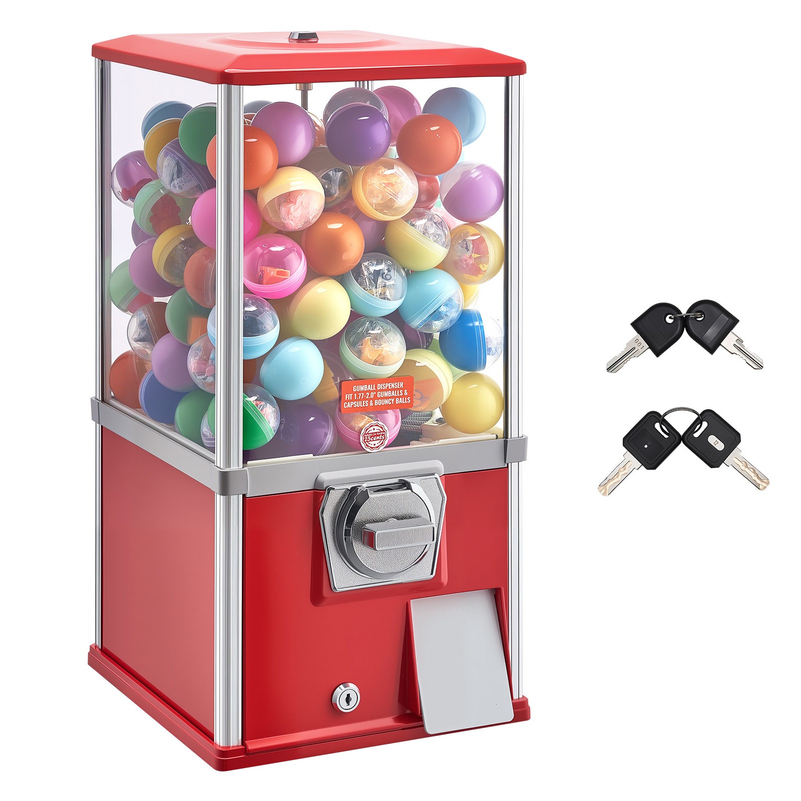 Uimoso 21-Inch Candy Vending Machine Dispenser for 25-Cent Coins