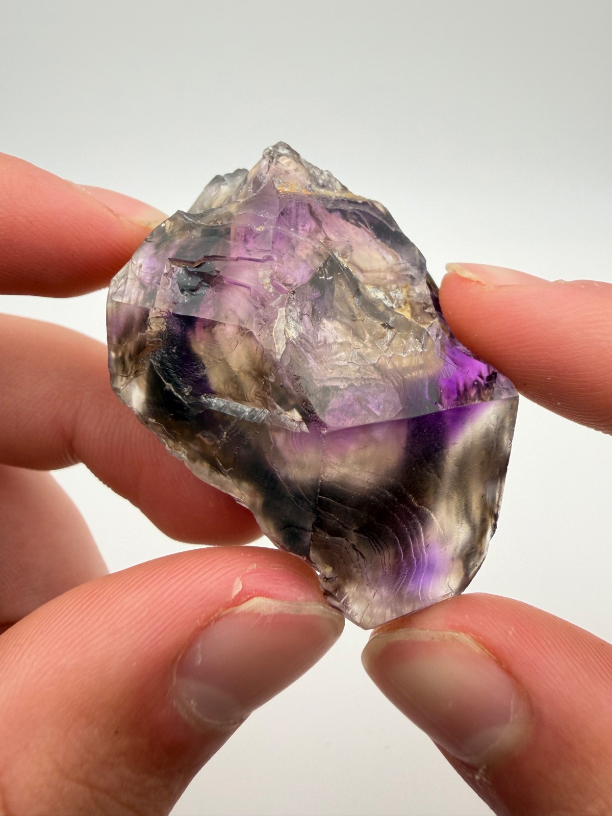 Gem Smoky Amethyst Crystal Specimen from the Little Gem Mine, Montana, USA