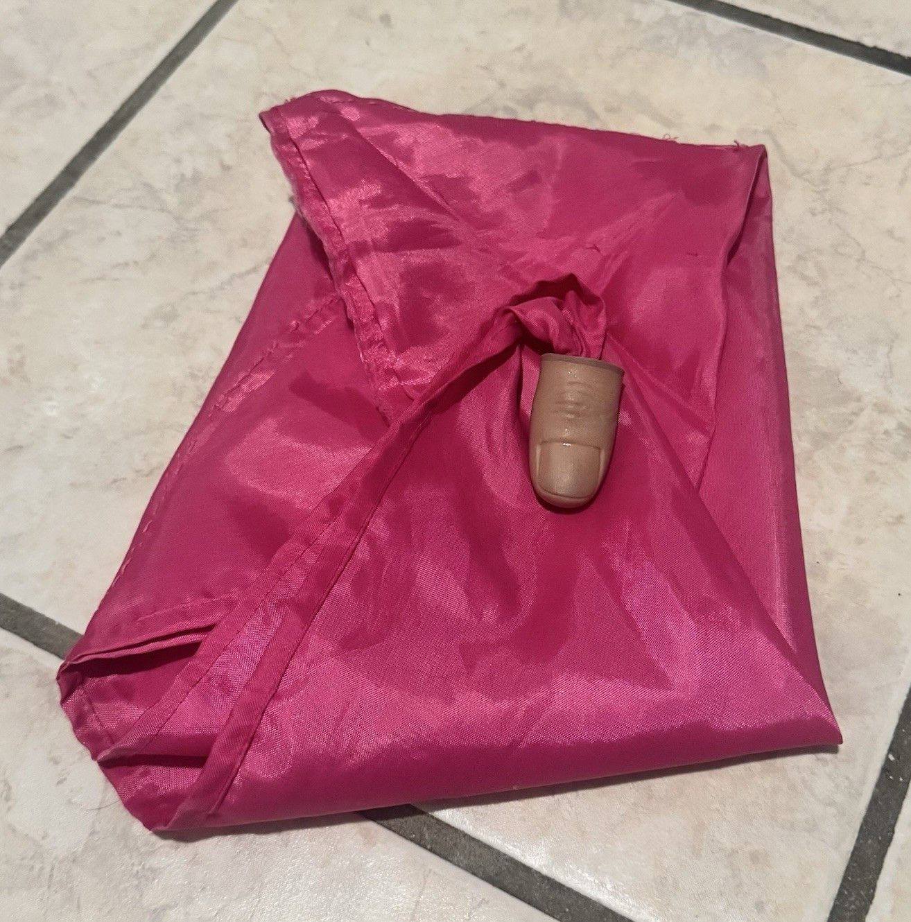 Vintage Thumb Tip Production Bag – LARGE Capacity Stage Magic Utility Gimmick