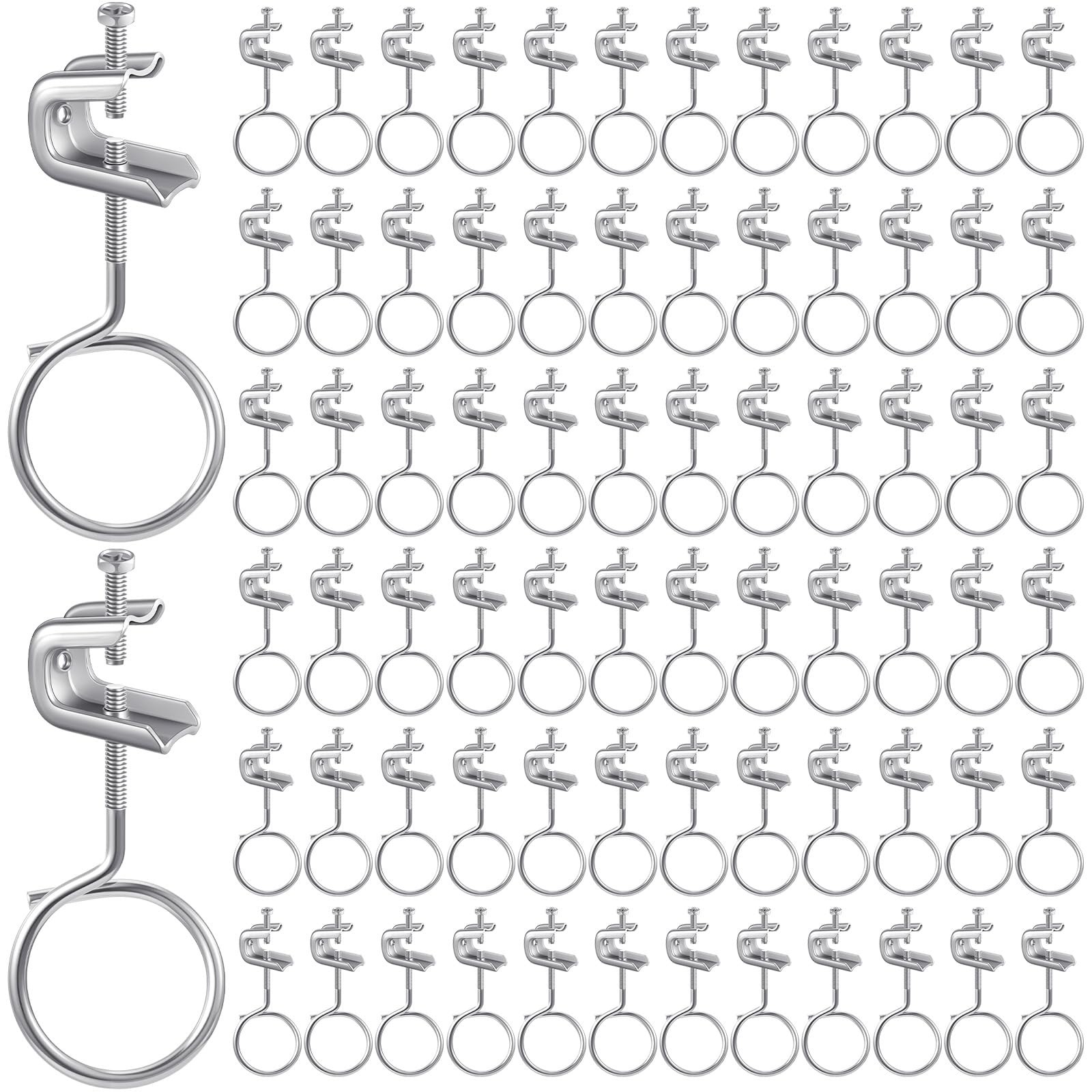 50 Set 1/4x20 Beam Clamp Steel C Clamps Screws