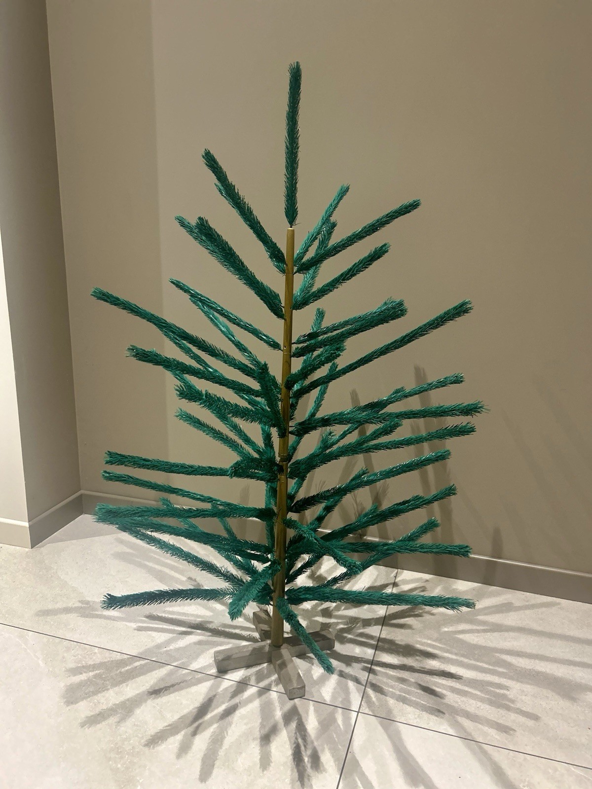 Vintage Soviet USSR Artificial Christmas Tree  4 Feet Retro Christmas Decor
