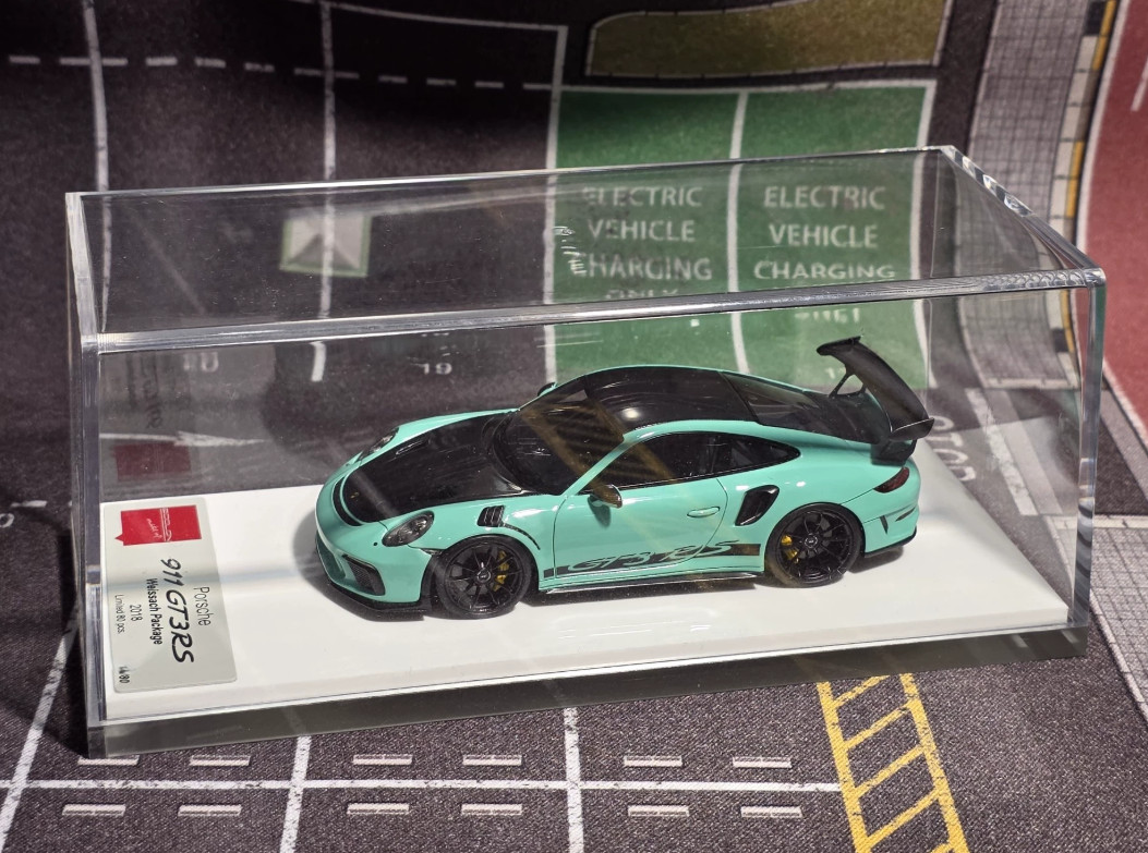 Makeup 1/43 Porsche 911 GT3 RS 2018 Weissach Mint Limited 80