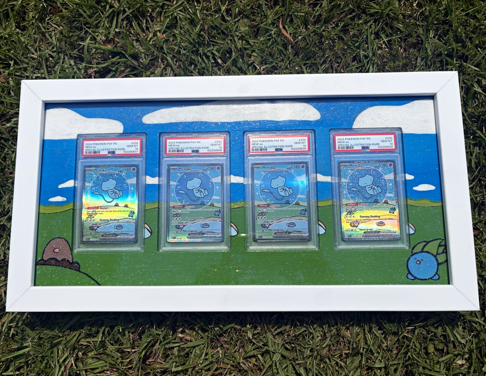 PSA 10 MEW EX 🫧SEQUENTIAL 4X English Paldean Fates 232/091 w/ Extended Art 