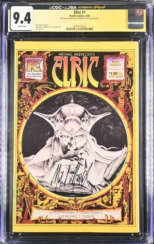 Michael Moorcock\'s Elric #1 Pacific Comics 1983, Signed, Graded CGC 9.6