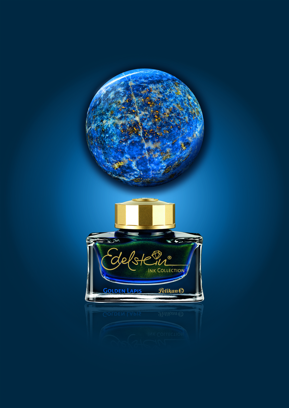 Pelikan Edelstein Golden Lapis Ink of the Year 2024 (Blue-Golden) - NEW