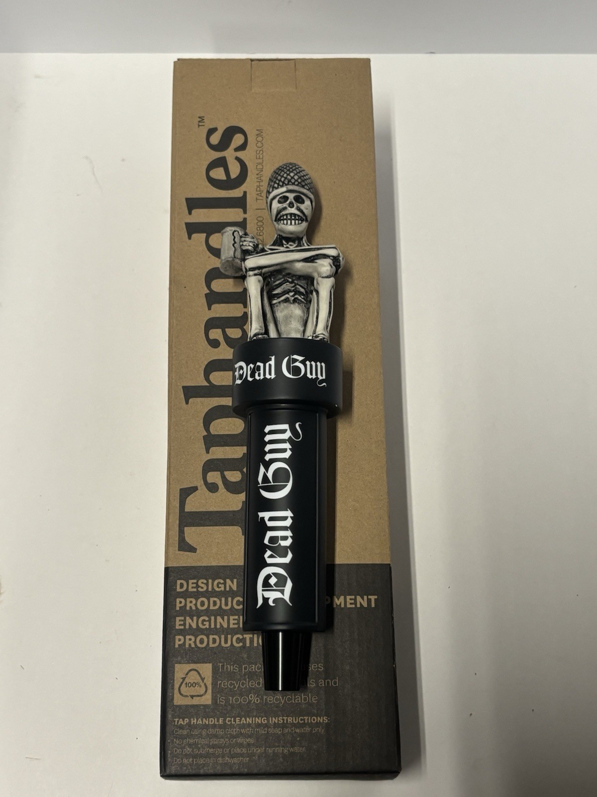 New In Box Rogue Dead Guy Ale Skeleton Tall Craft Beer Bar Tap Handle