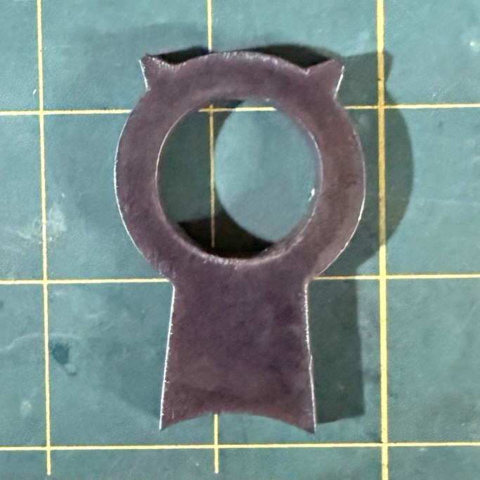 Lot of Forged Steel Collar Ring Blanks Blacksmithing Parts w/ Center Hole