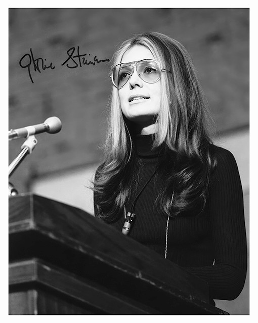 Gloria Steinem Autographed 8x10 Photo Reprint Signed Feminist Icon
