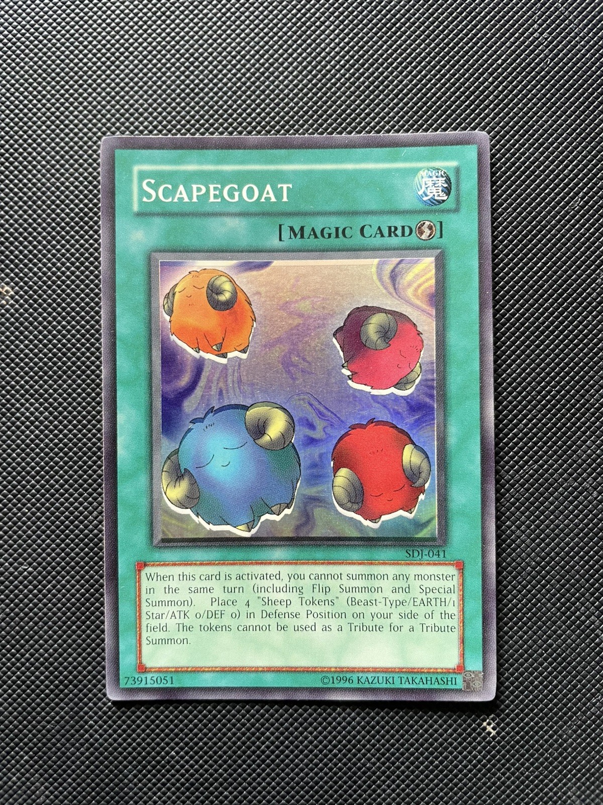Yu-Gi-Oh SDJ-041 Scapegoat (Super Rare) Holo Shift Misprint