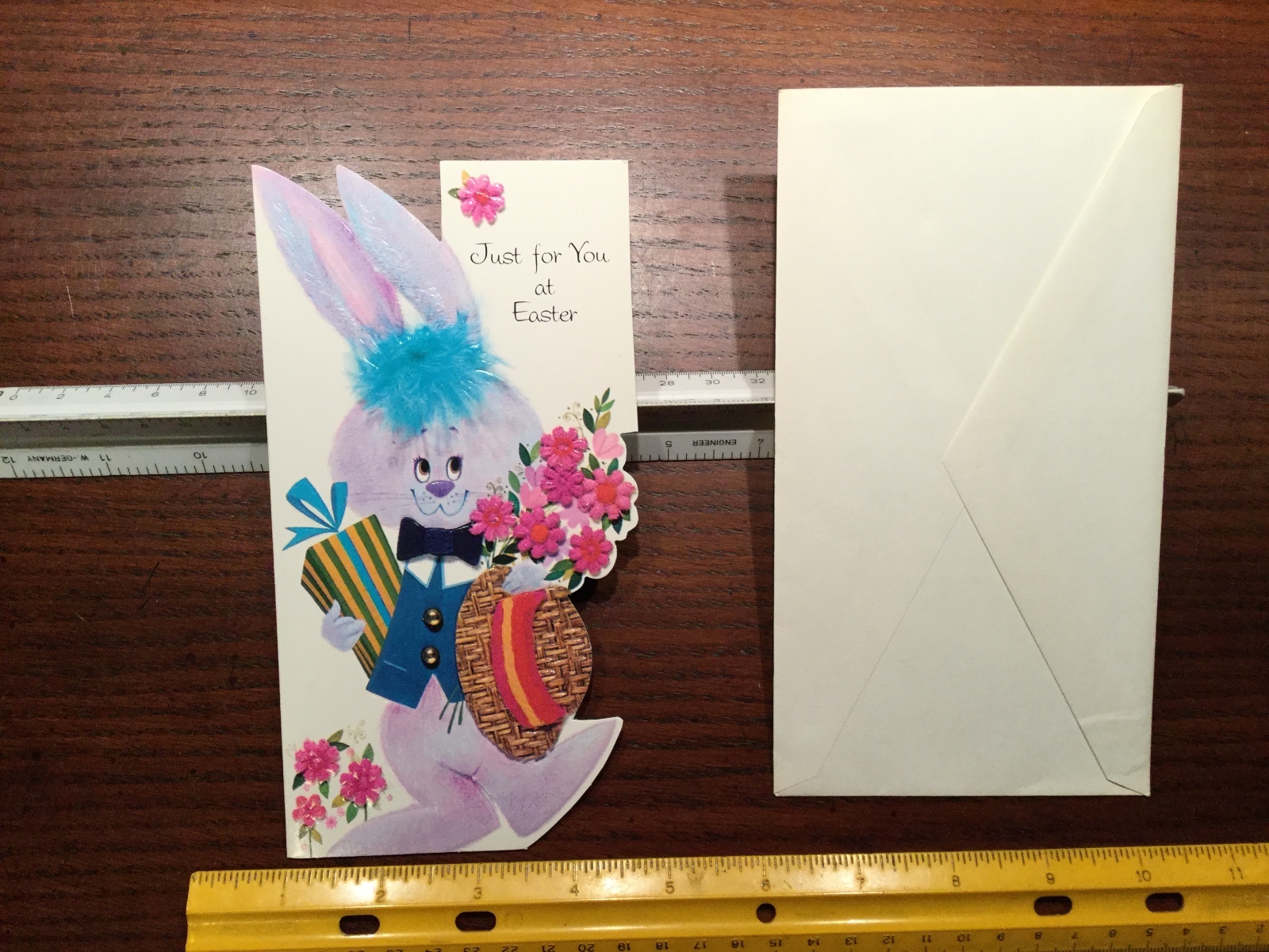 Vintage just for you at easter American greetings Bunny Easter Card