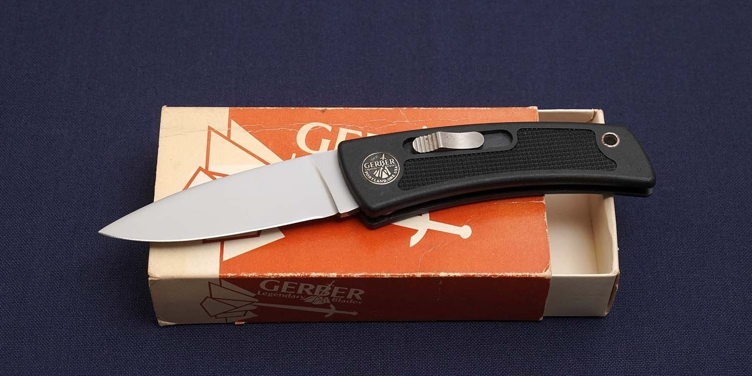 GERBER 7010 Bolt Action Utility Pocket Knife New with Box Vintage