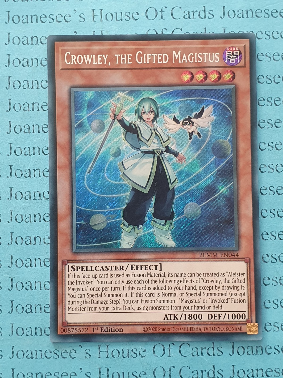 BLMM-EN044 Crowley, the Gifted Magistus Secret Rare Yu-Gi-Oh Card 1st Edit New