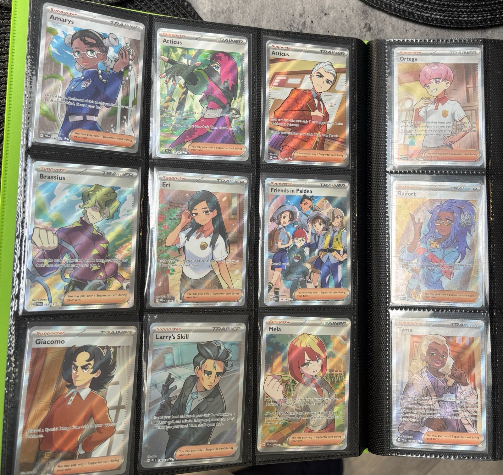 Prismatic Evolutions Full Complete Set Full Art Trainers Pokémon TCG Cards NM