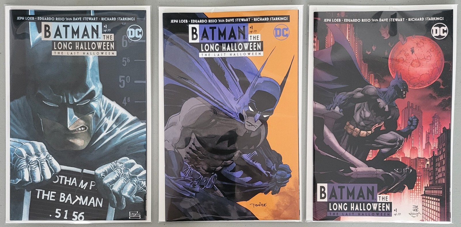 Batman: Long Halloween: Last Halloween #1 Lot 3 Standard Covers, NM/Better , 1st Batman: Long Halloween: Last Halloween #1 Lot 3 Standard Covers, NM/Better , 1st