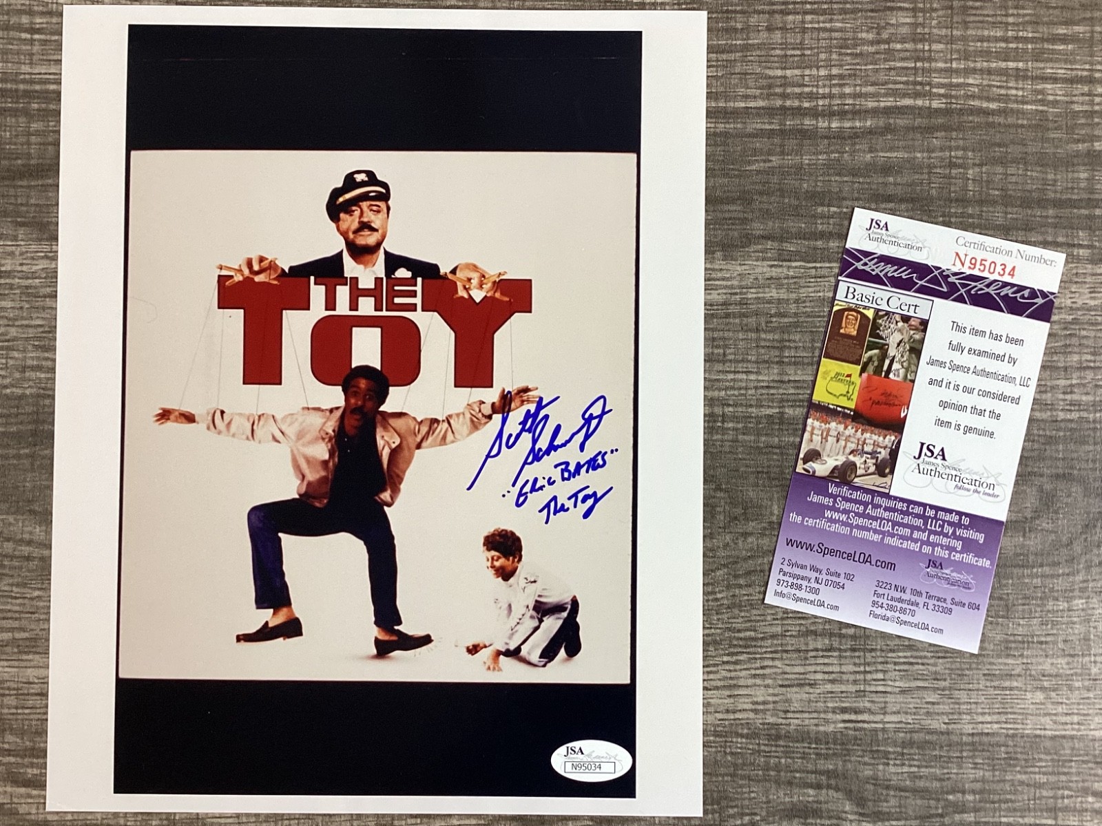 (SSG) SCOTTY SCHWARTZ Signed 8X10 Color \