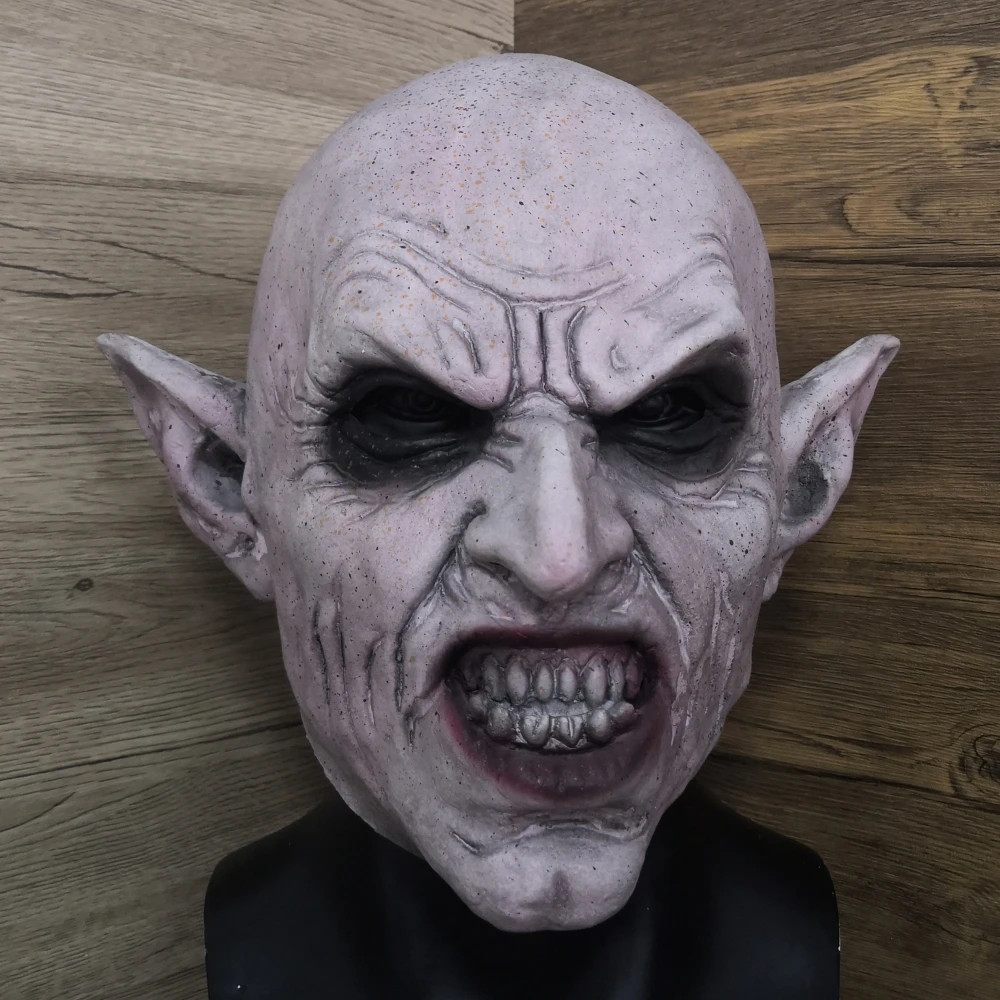 Nosferatu Grey Vampire Halloween Mask Scary Ghost Devil Costume Party New Decor