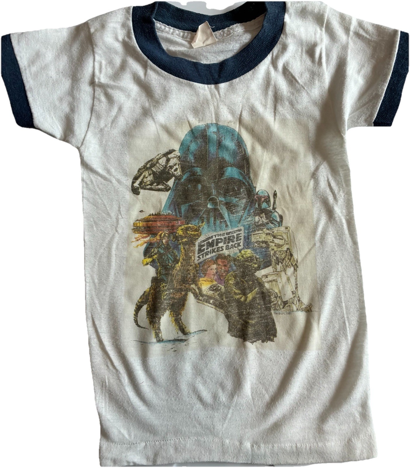 Vintage children\'s Star Wars Empire, strikes back T-shirt, 1980\'s