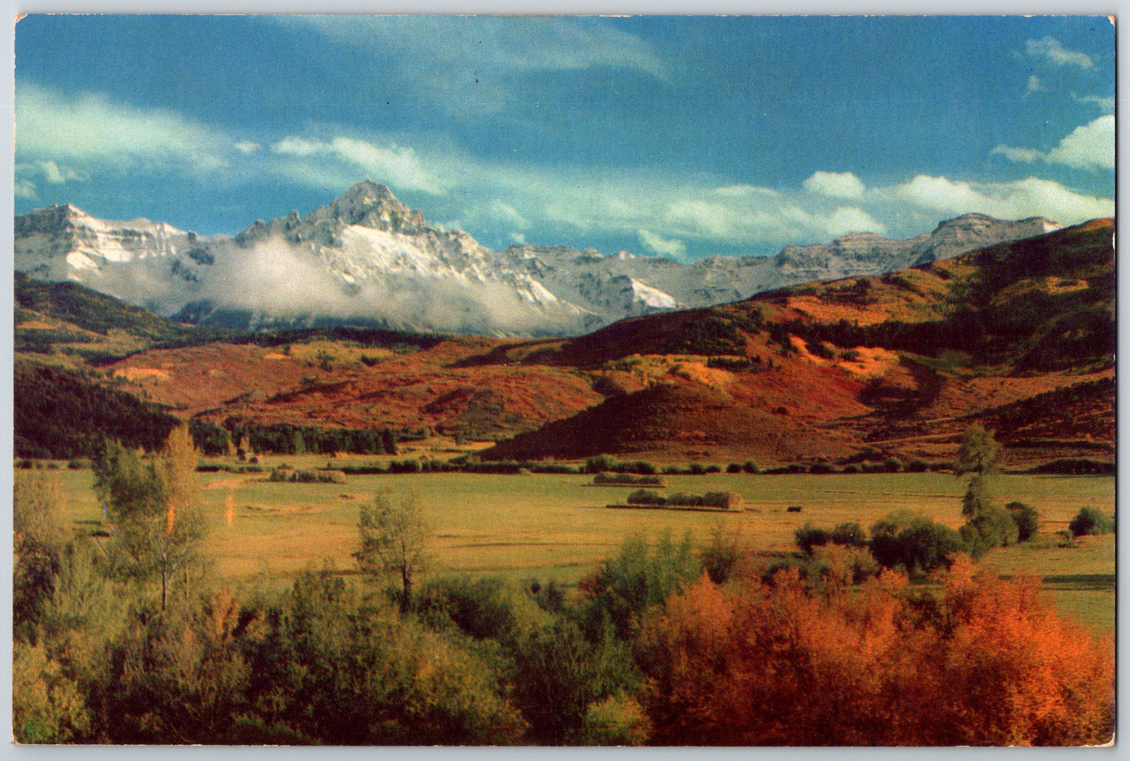 c1960s Alpine Meadow Foothills Snowcapped 6\
