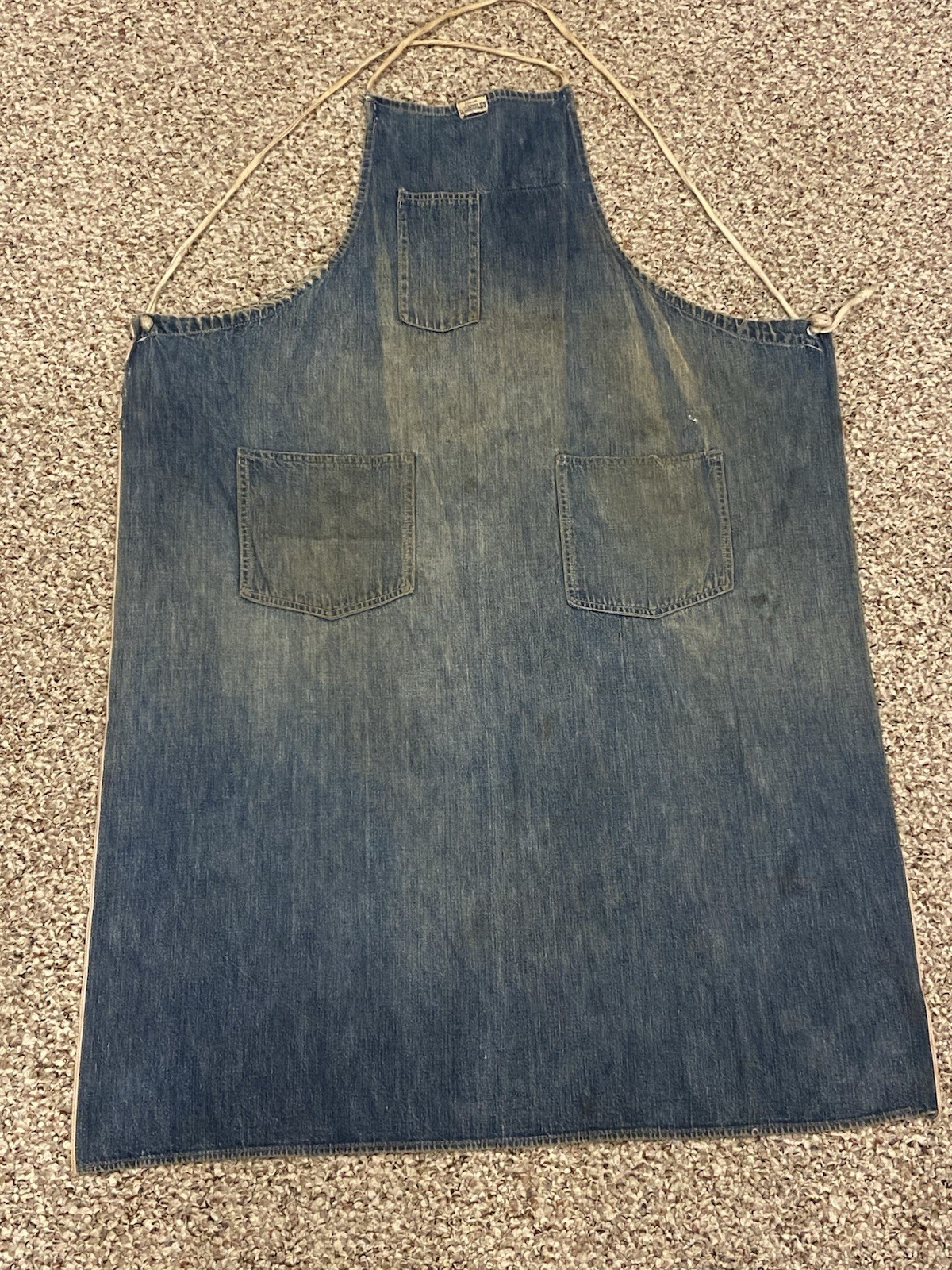 Vintage Hercules Denim Apron 1950s USA Distressed