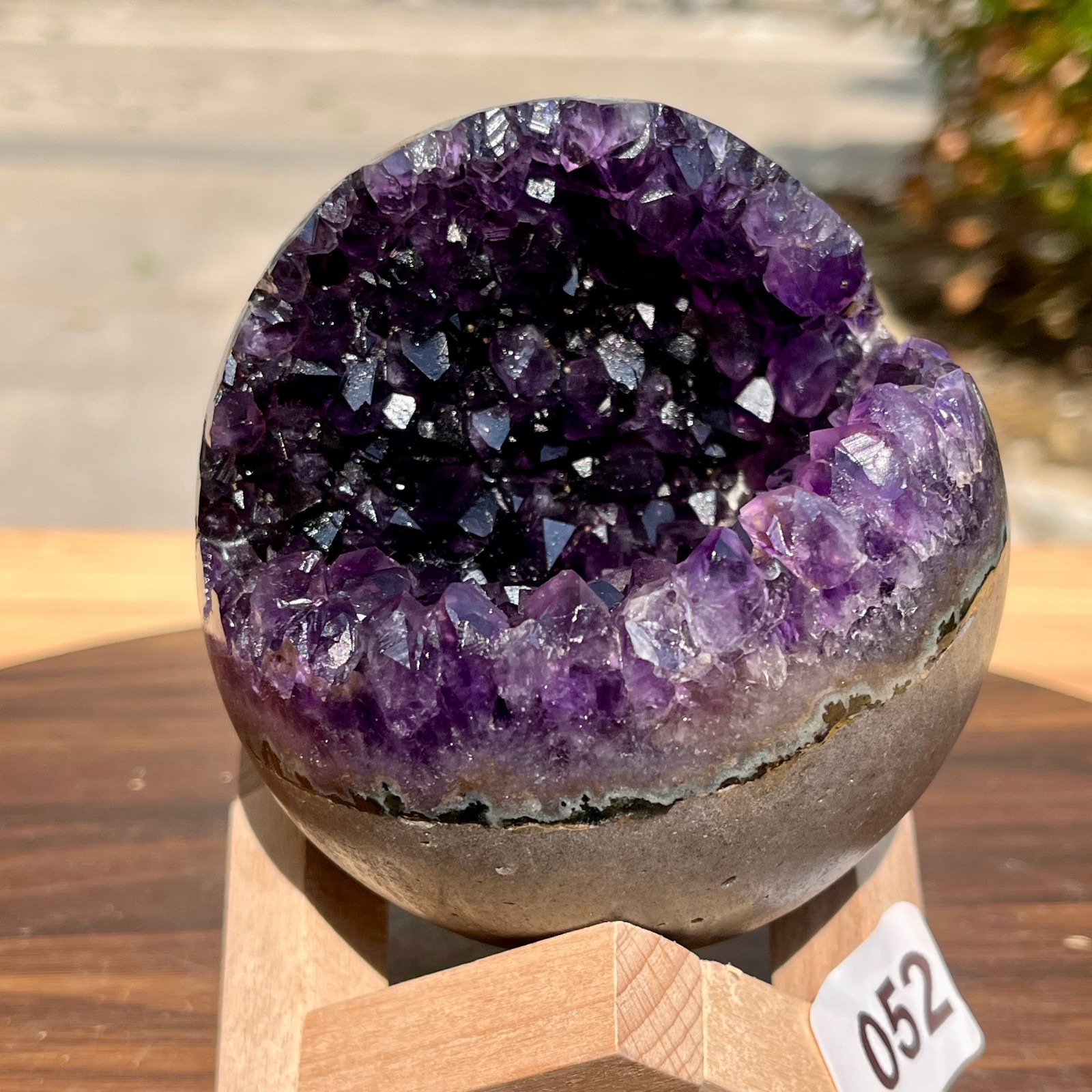 1.6LB  High-Quality Natural Amethyst Open Smile Healing Crystal