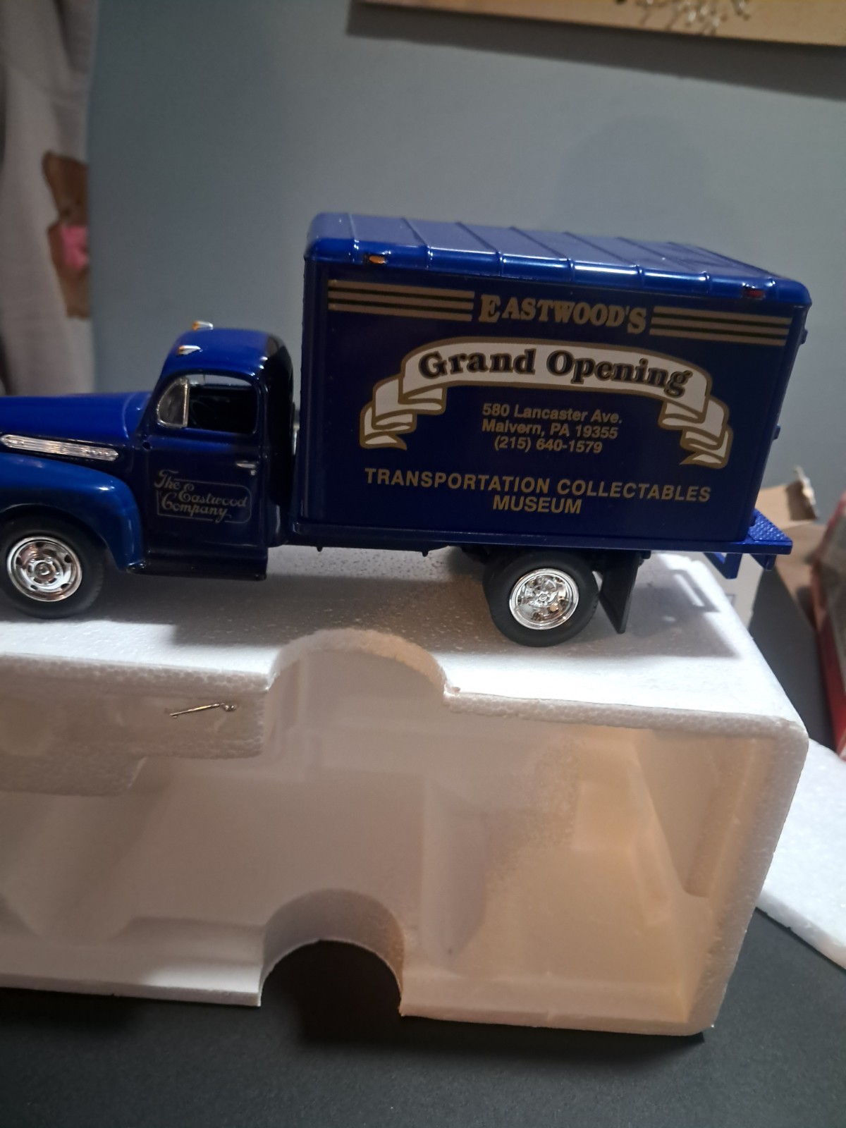 The Eastwood Company Grand Opening Diecast Model Truck Blue Collectables Museum