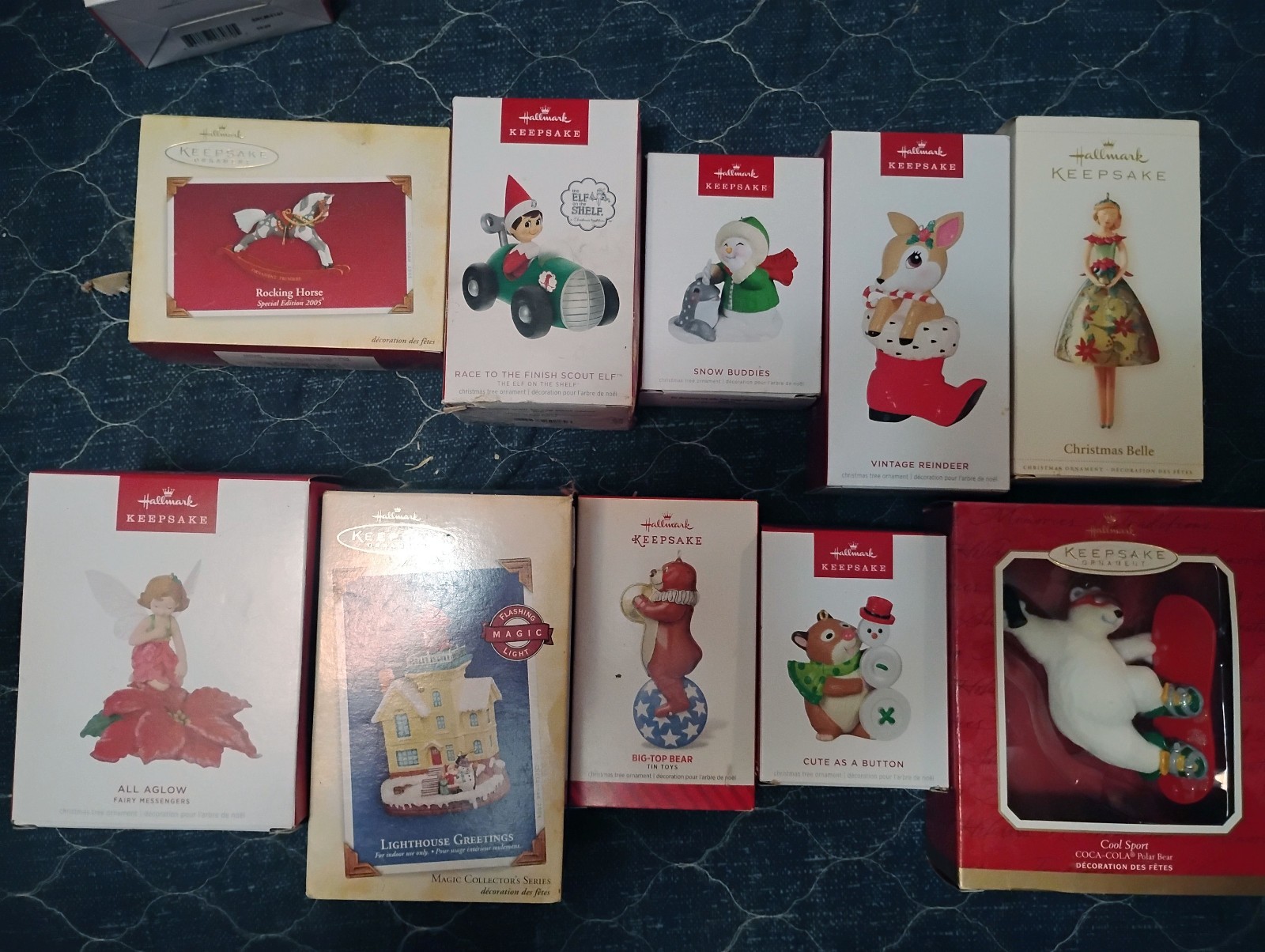 Lot Of 10 Hallmark keepsake Ornaments In Boxes *See Pictures* Lot Of 10 Hallmark keepsake Ornaments In Boxes *See Pictures*