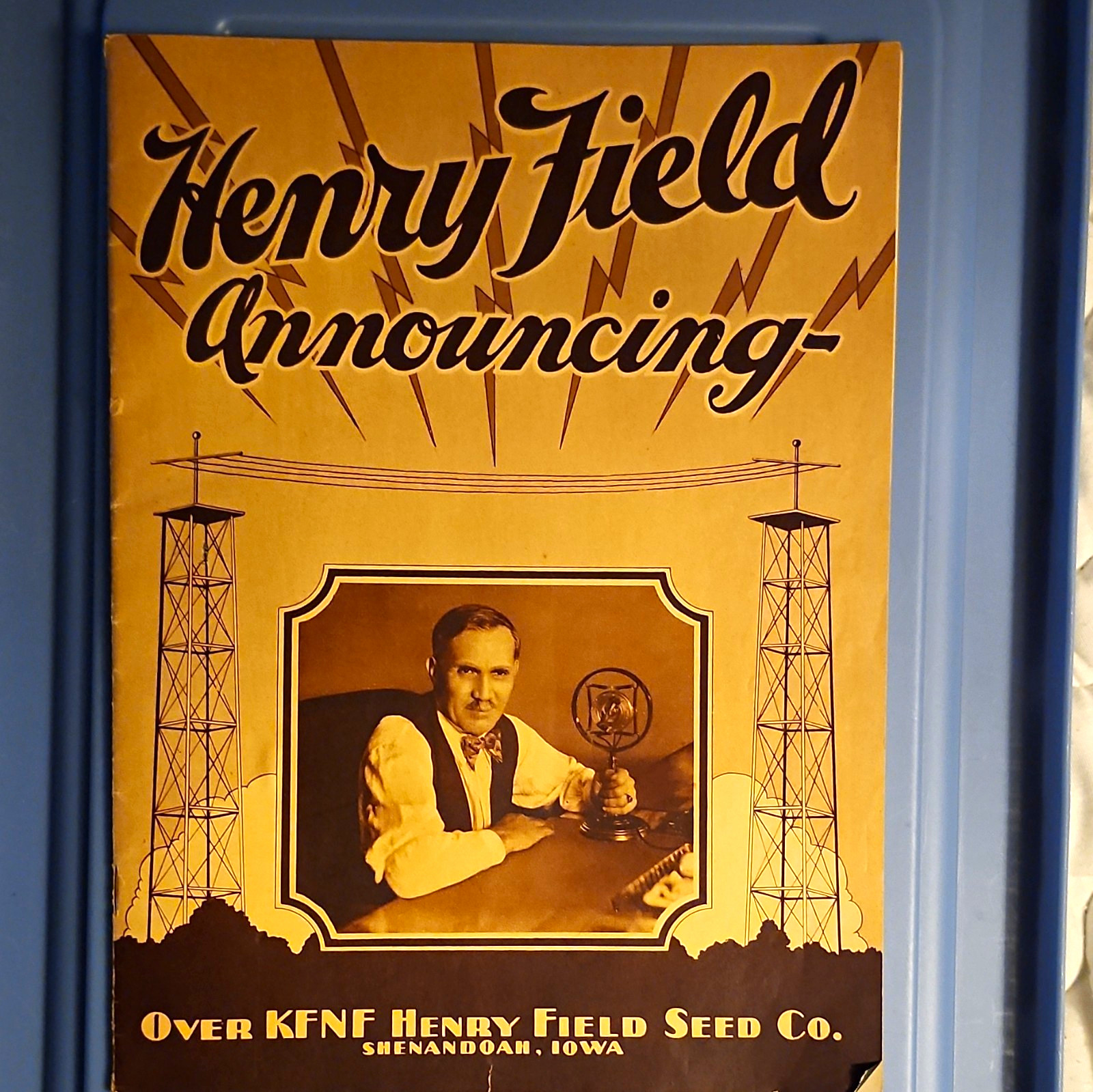 Henry Field Seed Co. KFNF Shenandoah IA Agriculture Brochure March 1930