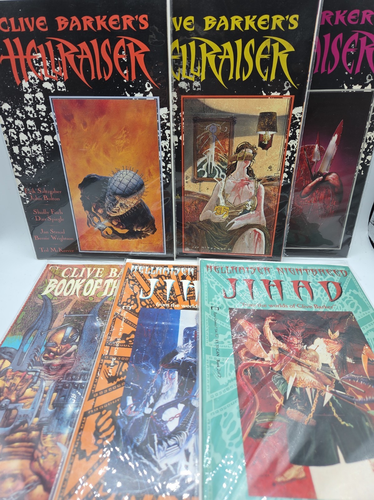 Clive Barker Hellraiser Comic Book Lot Vols #1, 5, 6 - Jihad 1-2 - Companion