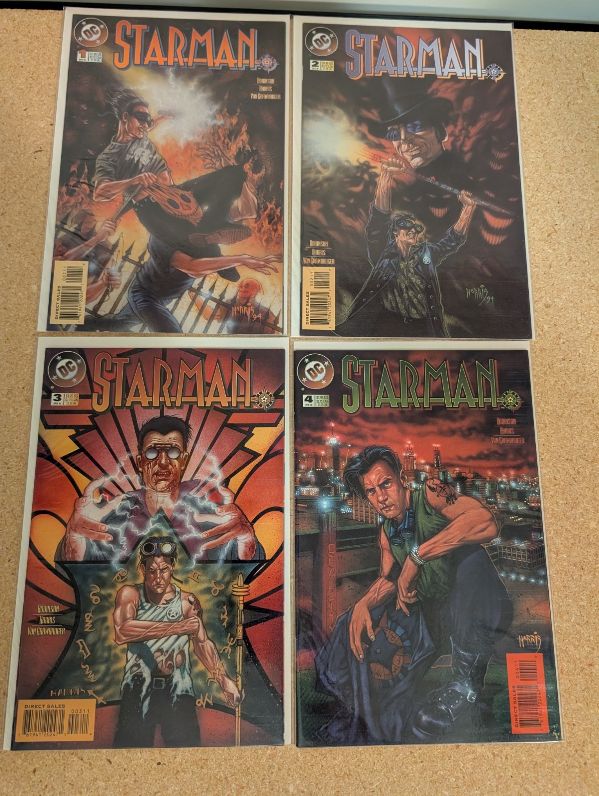 Starman #1, 2, 3, 4(1995) DC Comics 1st Print Comic Books VF/NM