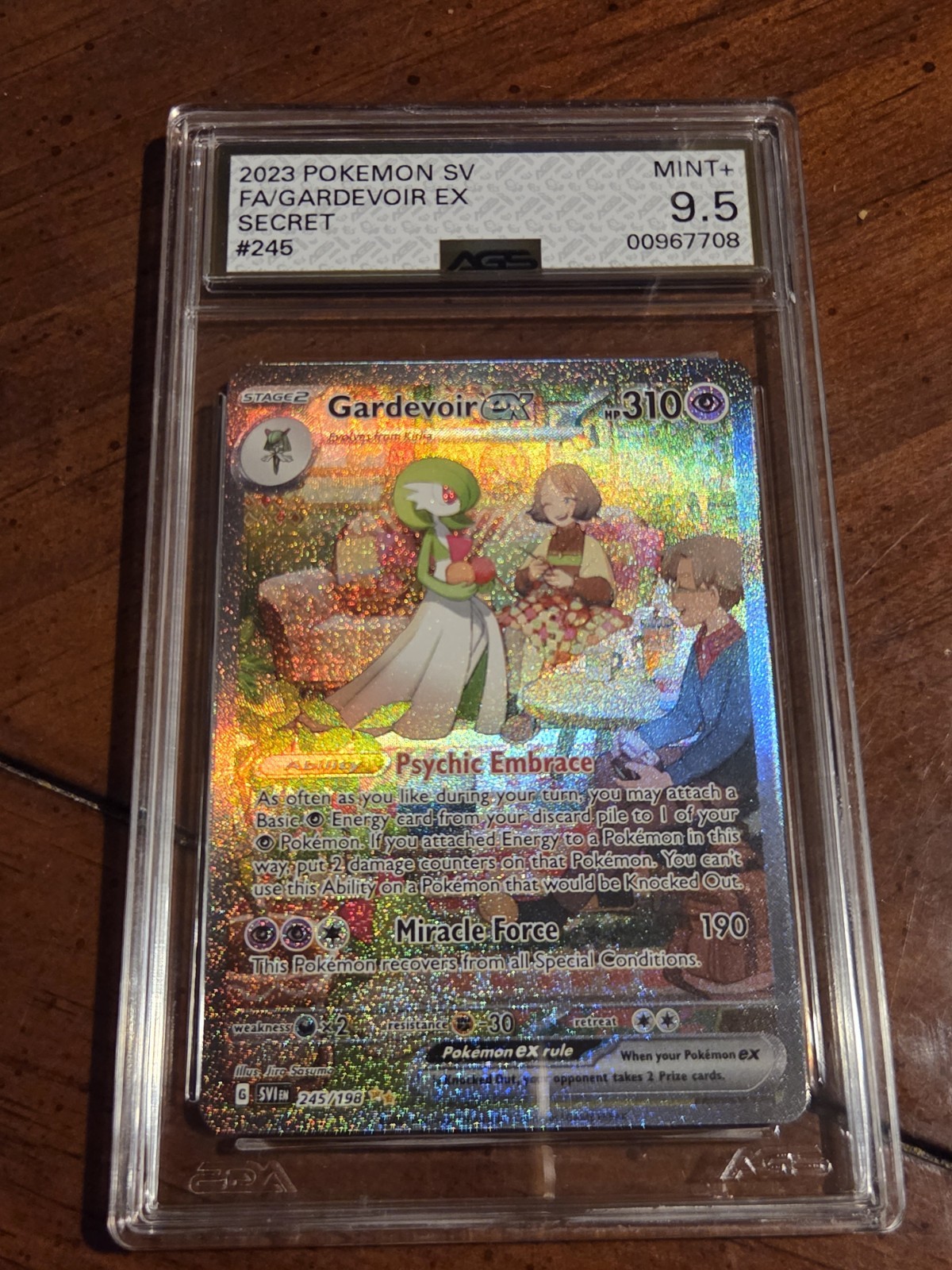 2023 POKÉMON SCARLET & VIOLET SIR #245 GARDEVOIR EX AGS 9.5 Psa Bgs Cgc