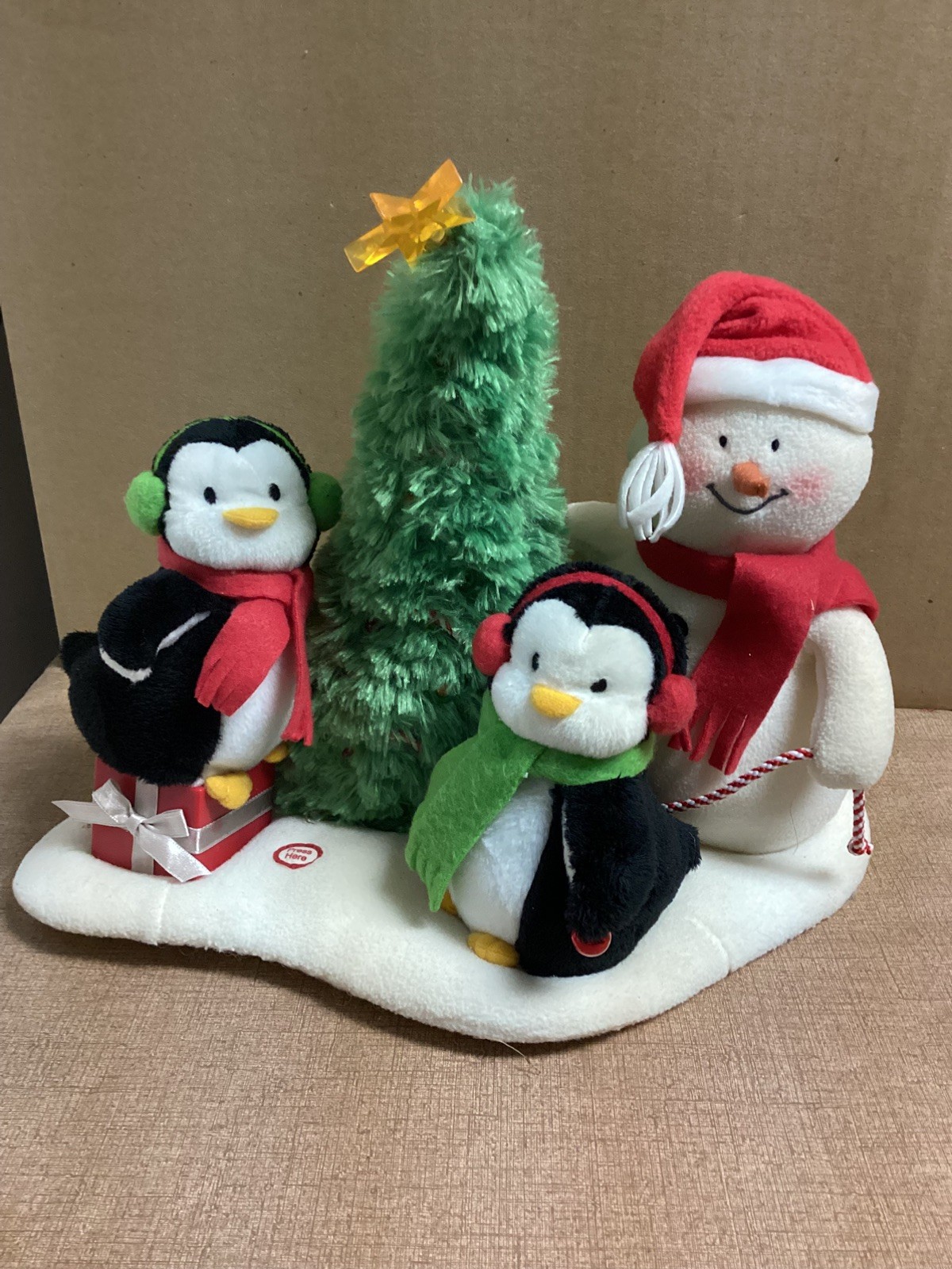 2006 Hallmark Jingle Pals VERY MERRY TRIO Sings Light Up Snowman Penguins~VIDEO