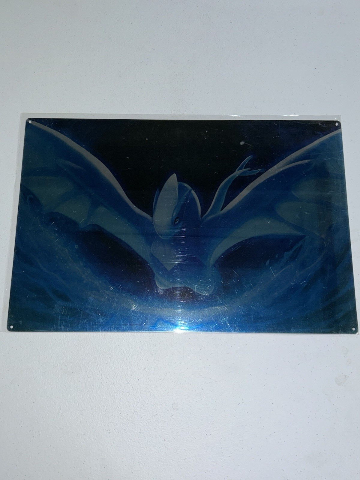 NEW Pokémon 18x12” Lugia Soaring Over Water At Night Fan Art Metal Poster NEW Pokémon 18x12” Lugia Soaring Over Water At Night Fan Art Metal Poster