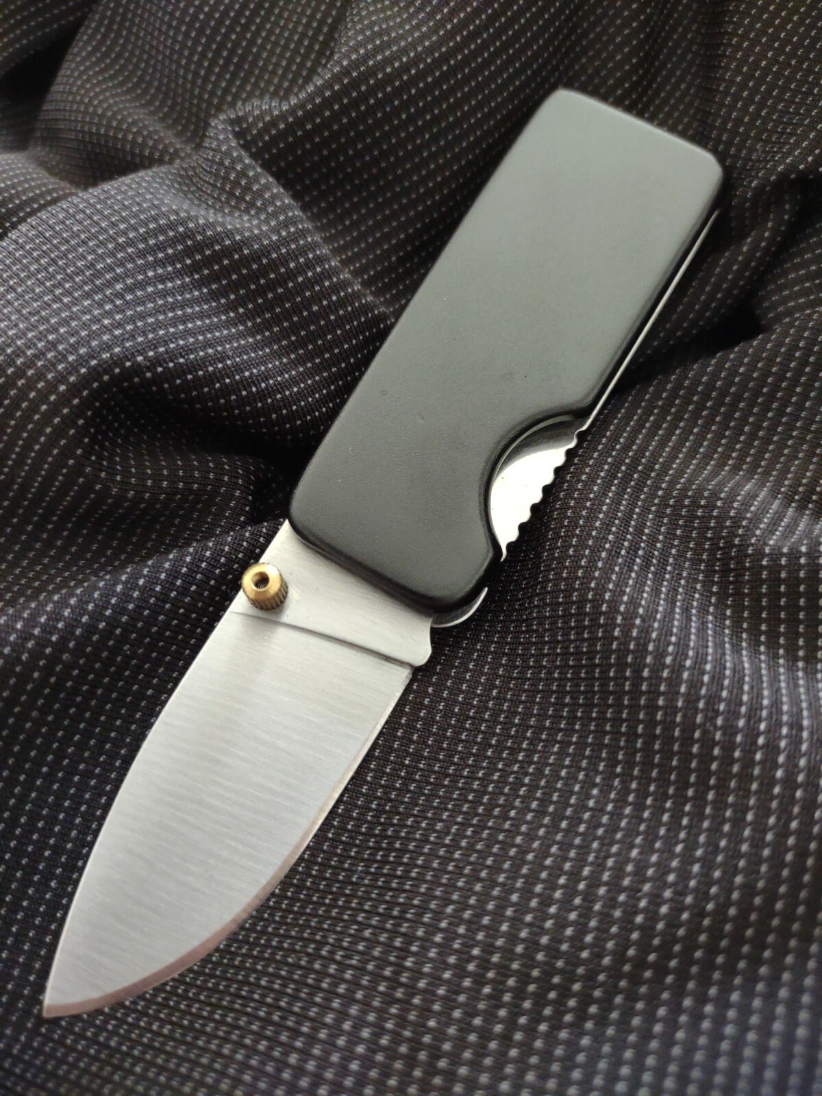 Rite-Edge Black Money Clip Folding Locking Pocket Knife - Same Day Shipping