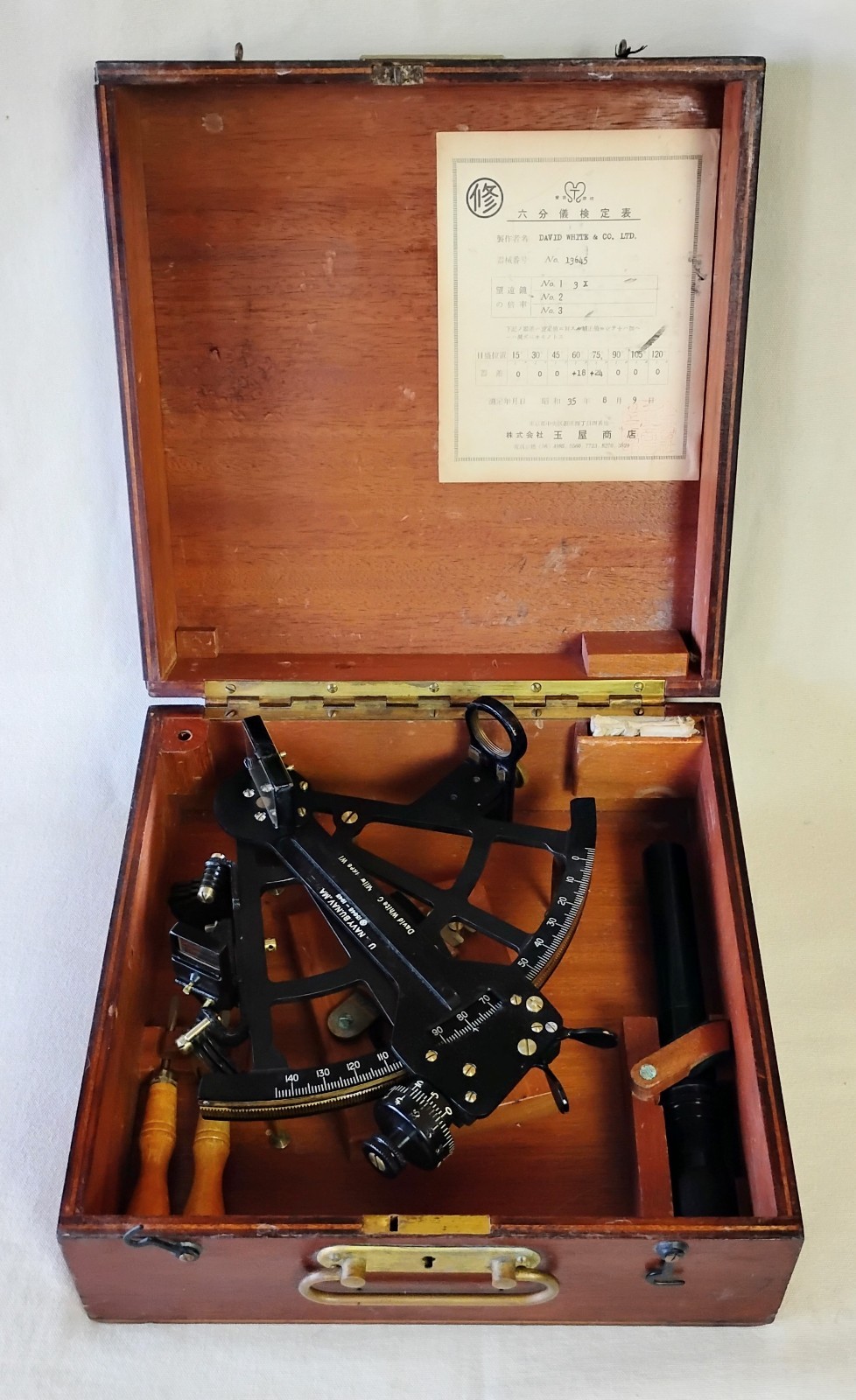 David White Sextant - US Navy, 1943
