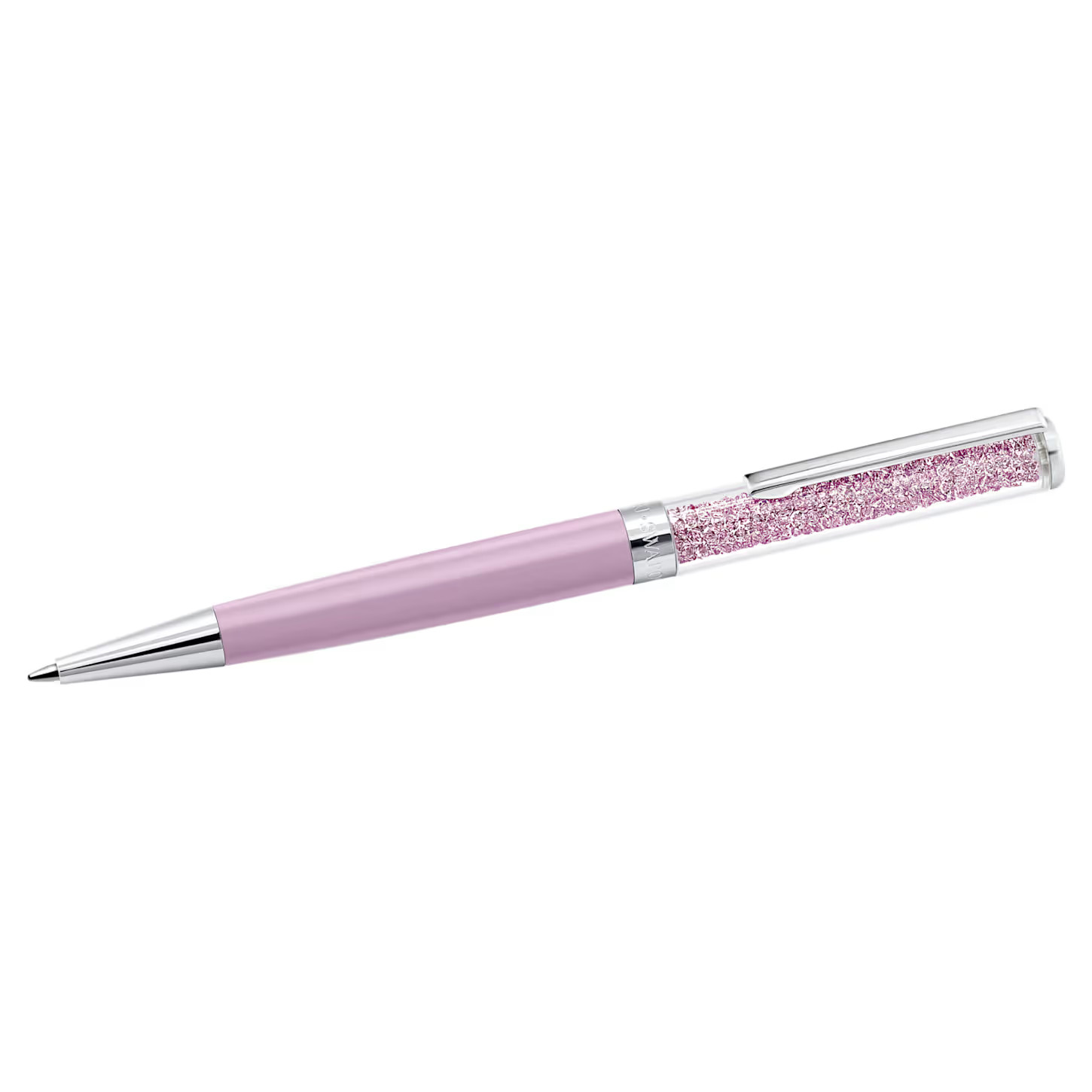 Swarovski 5224388 NEW Ballpoint Pen Purple, Chrome Plated Crystalline Black