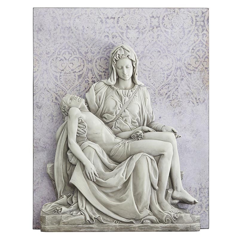 Pieta Garden Wall Plaque Devotional Piece For Home, Garden & Church Decor Pieta Garden Wall Plaque Devotional Piece For Home, Garden & Church Decor