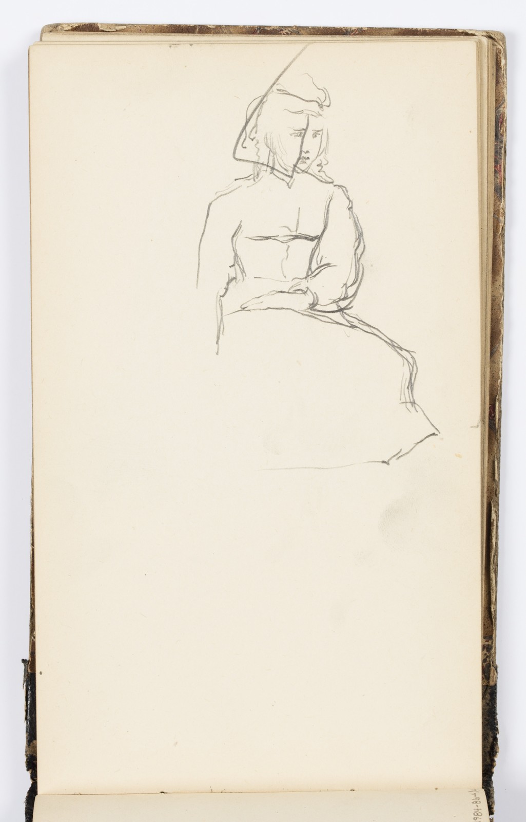 Kenyon Cox 1870s Vintage Seated Figure Sketch Photo Reprint Wall Art